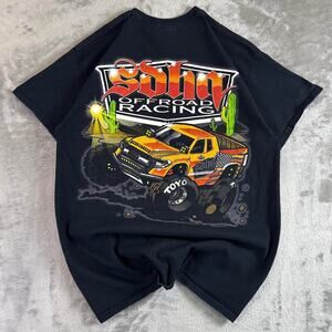 Y2K Soha Off Road Racing Toyota Monster Truck Men’s Short Sleeve Top Sz M